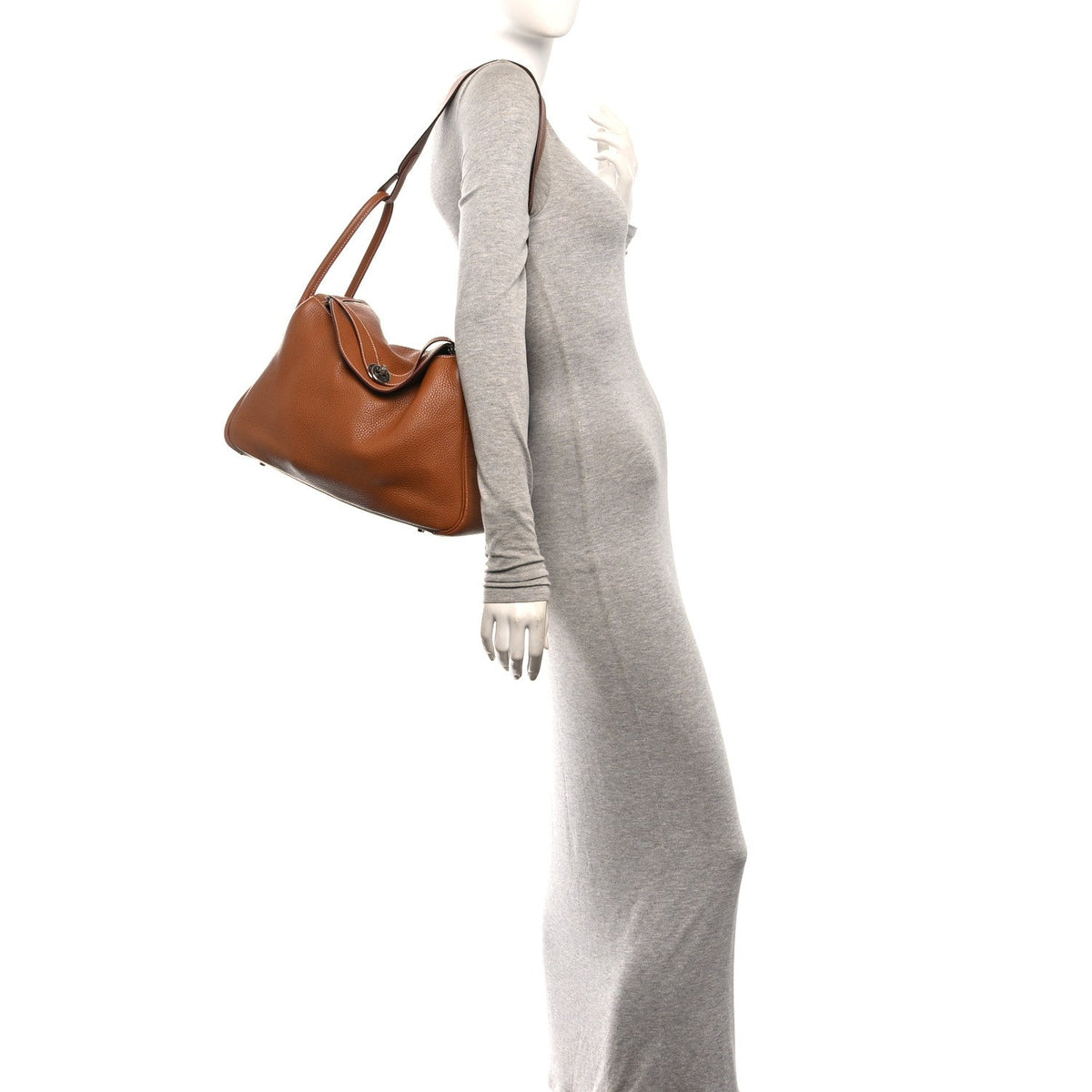 Hermes Taurillon Clemence Lindy 34 Bag Gold