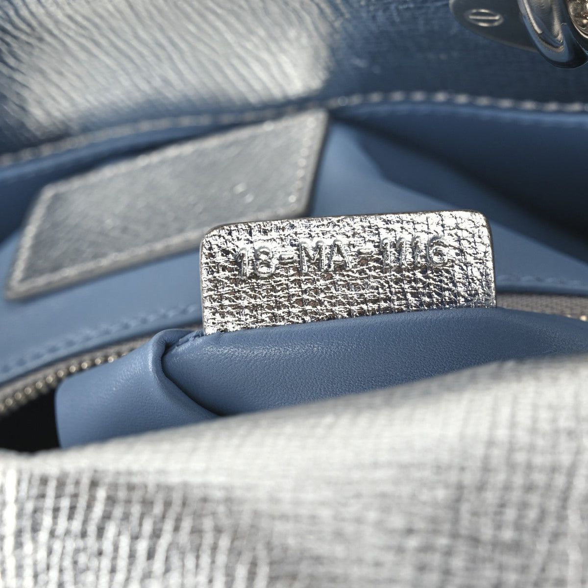 Christian Dior Metallic Calfskin Small My Lady Dior Silver