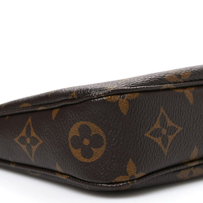 Louis Vuitton Monogram Chain Pochette Accessoires Brown