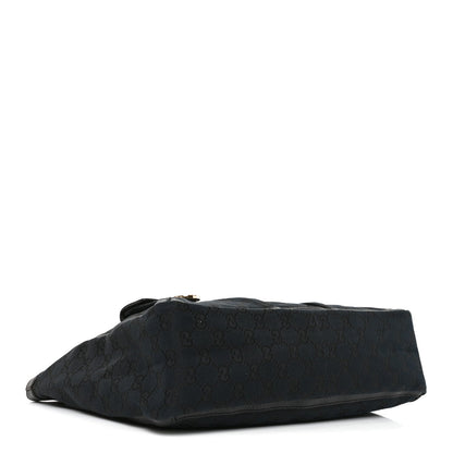 Gucci Monogram Abbey D Ring Tote Black