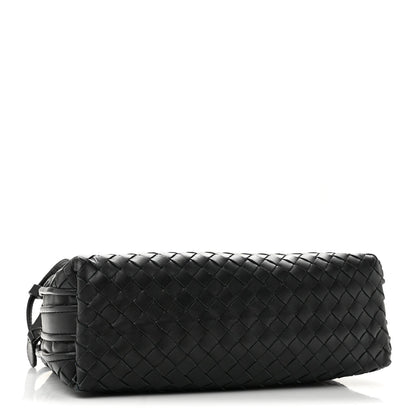 Bottega Veneta Nappa Intrecciato Nodini Crossbody Bag Black