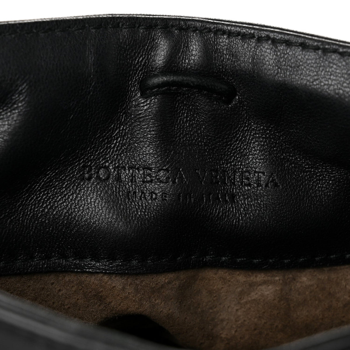 Bottega Veneta Nappa Intrecciato Mini Shoulder Bag Black