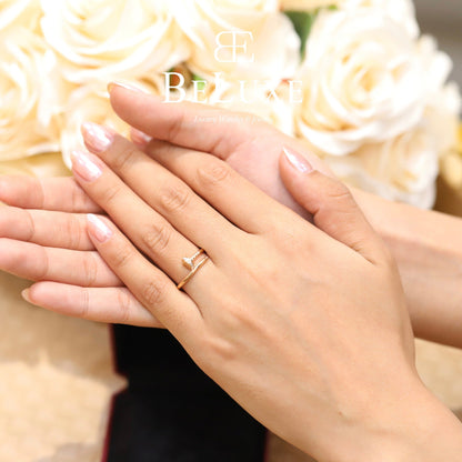 18K Rose Gold Diamond Cartier Juste un Clou Ring