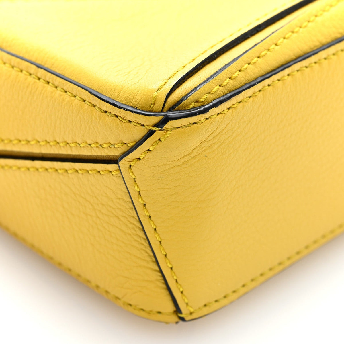 Loewe Calfskin Nano Puzzle Bag Yellow