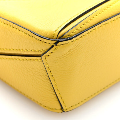 Loewe Calfskin Nano Puzzle Bag Yellow