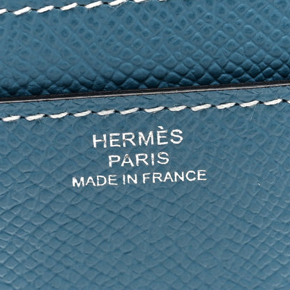 Hermes Epsom Constance Wallet To Go New Blue Jean