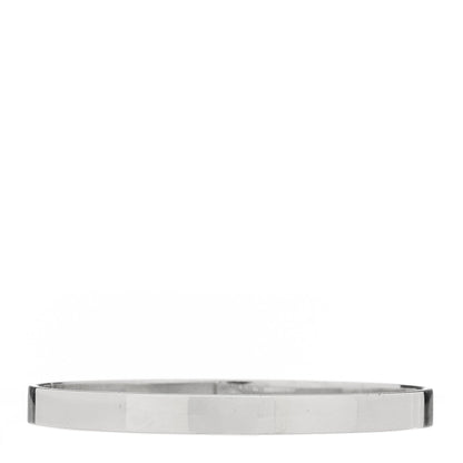 Hermes 18K White Gold Diamond PM Kelly Bracelet ST