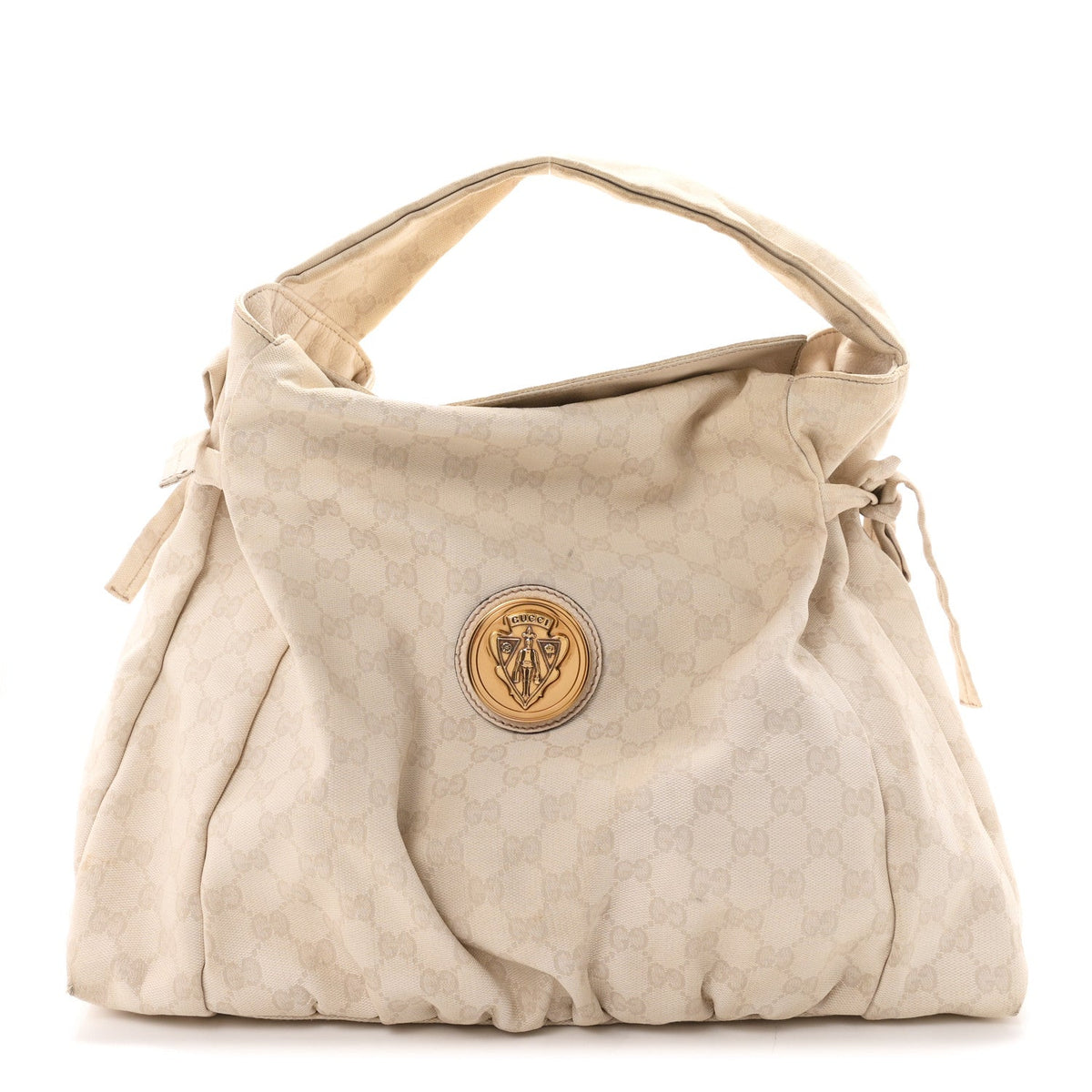 Gucci Monogram Medium Hysteria Tote Off White