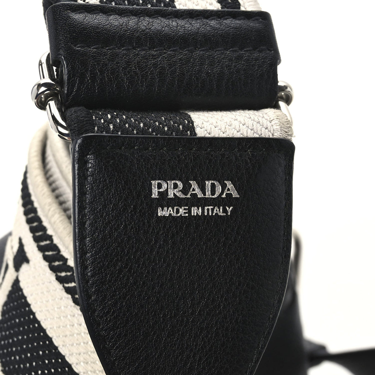 Prada Vitello Daino Soft Flap Crossbody Black