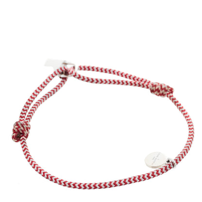 Louis Vuitton Sterling Silver Lockit Bracelet Red White