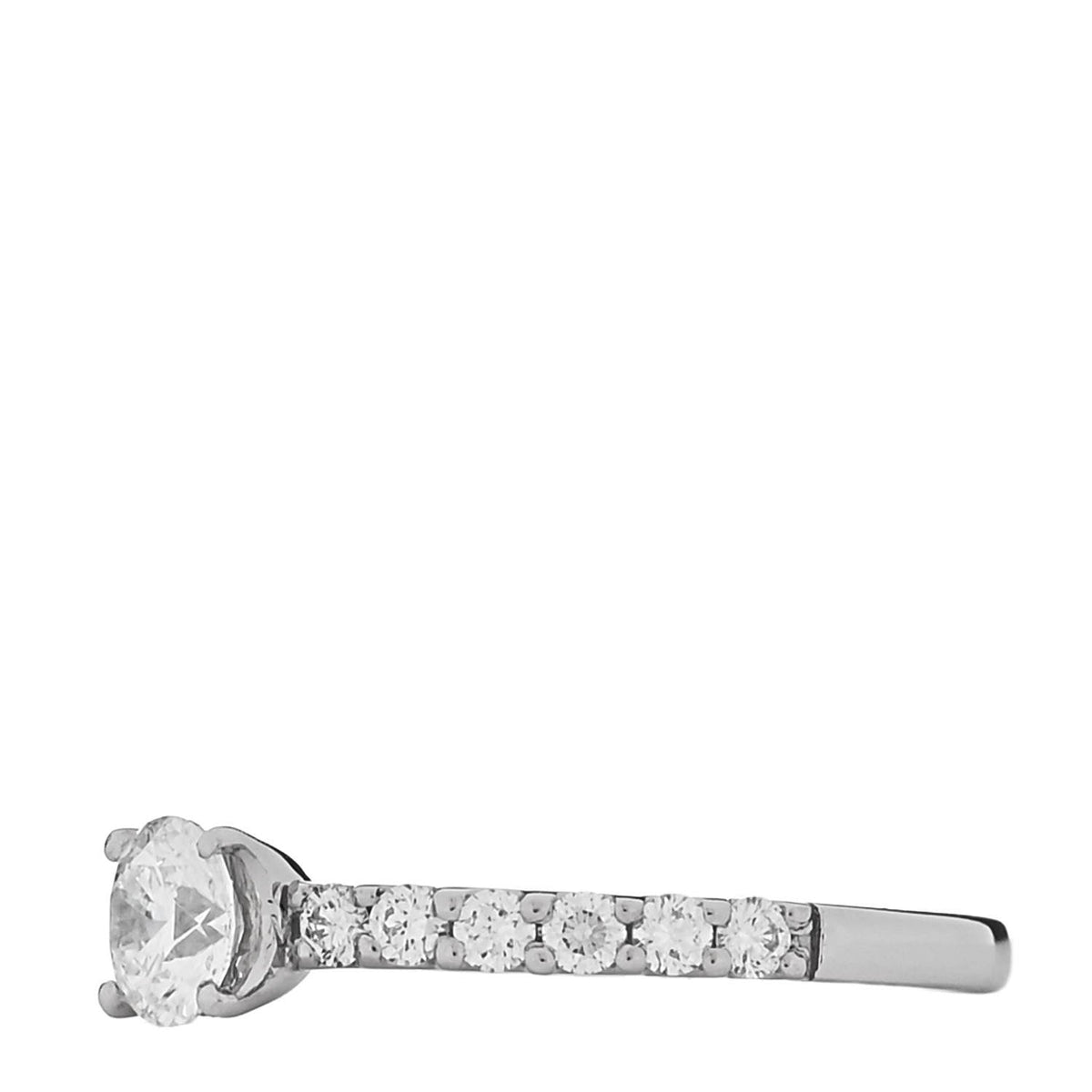 Parker & West Platinum Diamond .37ct Solitaire Ring 49 5