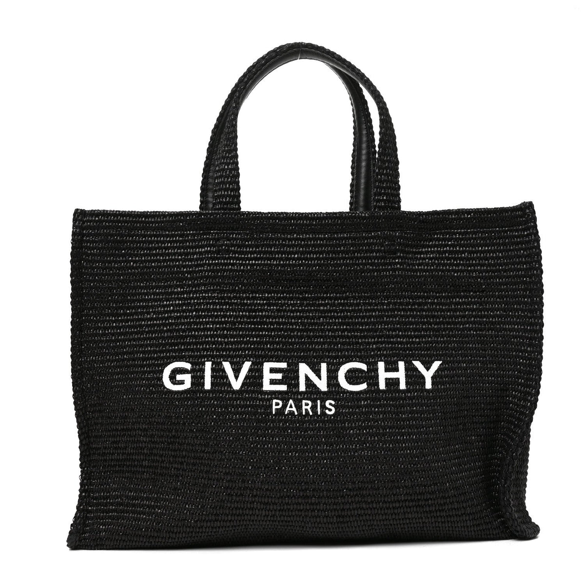 Givenchy Raffia Medium G Tote Black