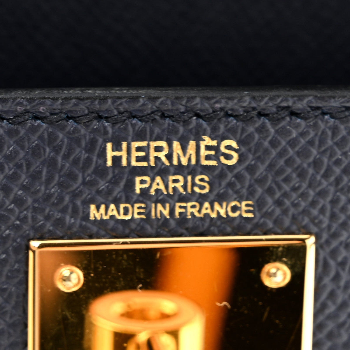 Hermes Epsom Kelly Sellier 28 Bleu Indigo