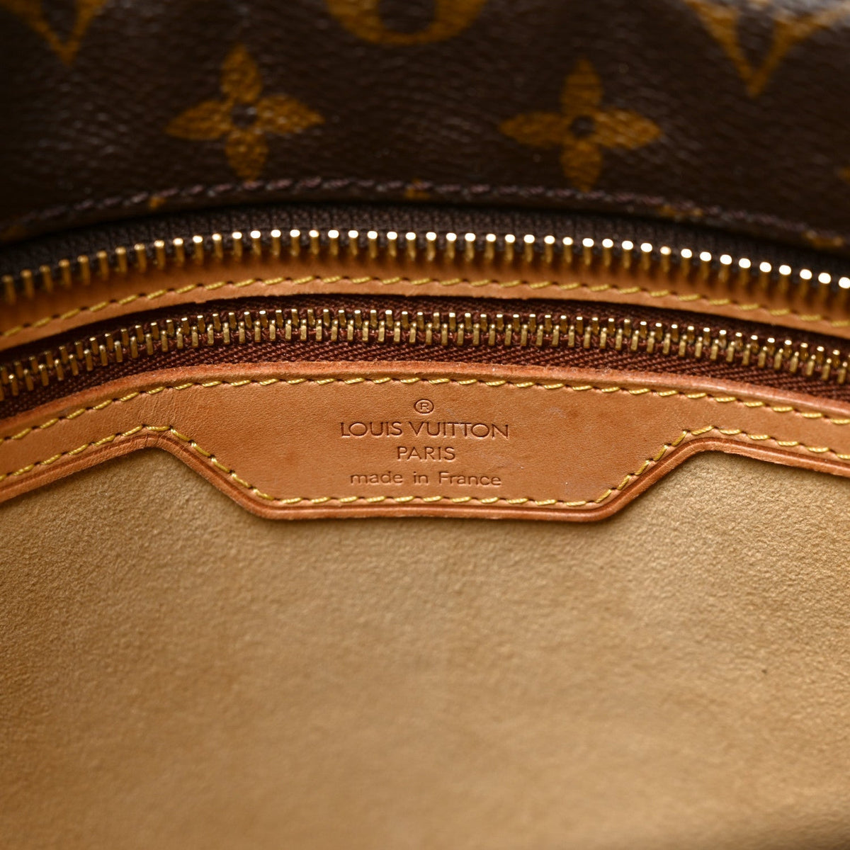 Louis Vuitton Monogram Canvas Luco Tote Bag Brown