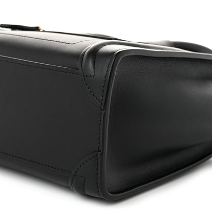 Celine Smooth Calfskin Nano Luggage Black