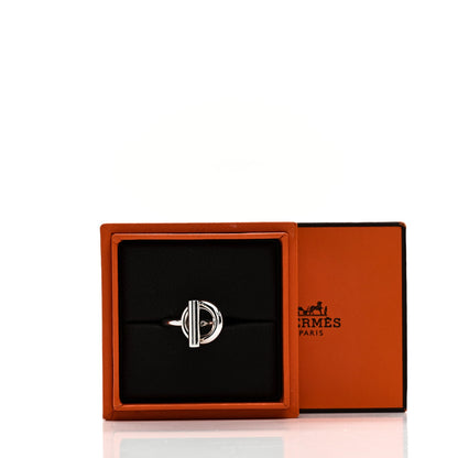 Hermes Sterling Silver GM Echappee Ring 53 6.5