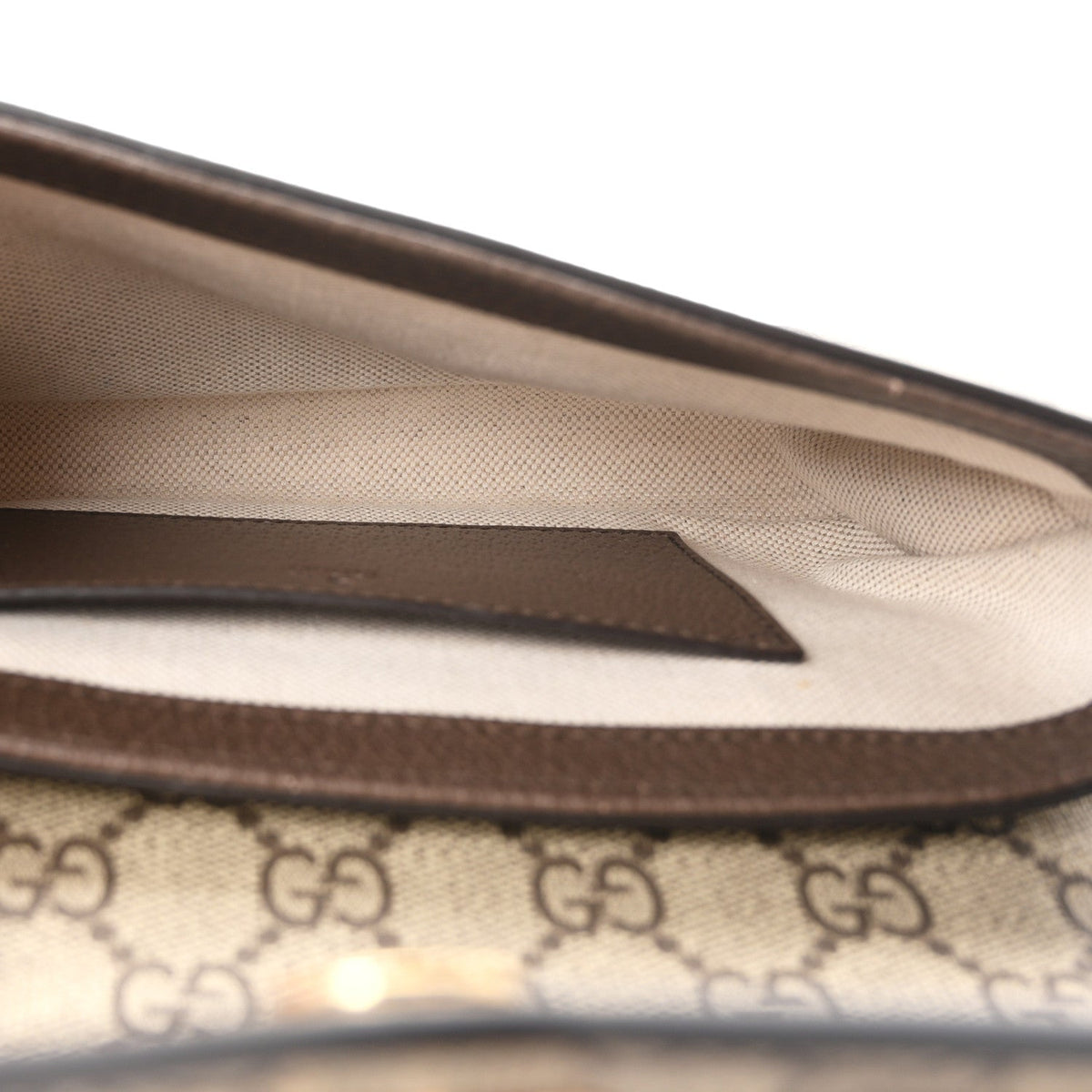 Gucci GG Supreme Calfskin Mini Ophidia Envelope Bag Beige Ebony 1981843