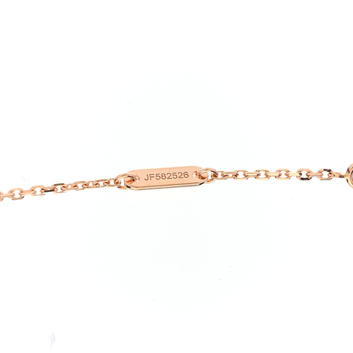 Van Cleef & Arpels 18K Rose Gold Carnelian Sweet Alhambra Heart Pendant Necklace
