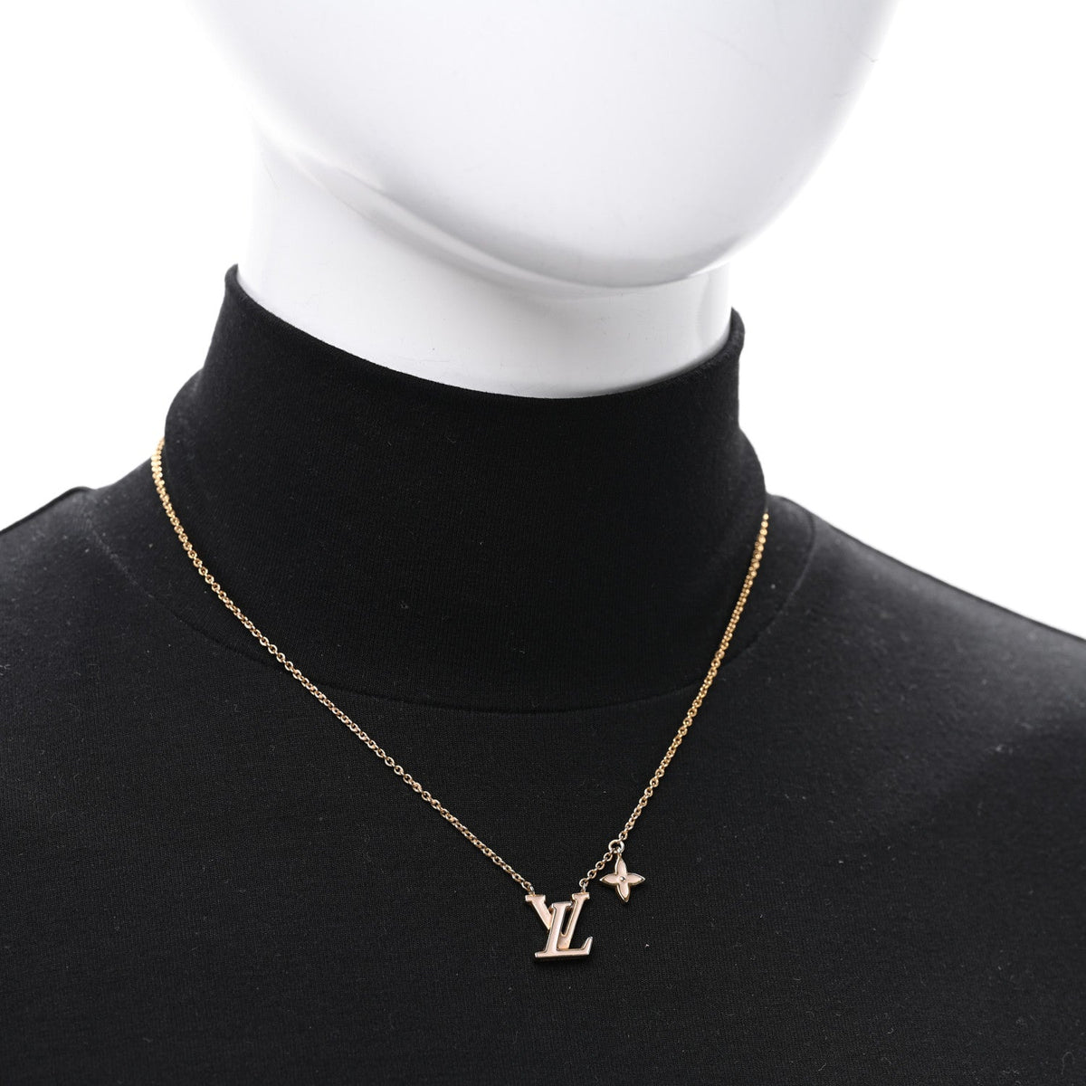 Enamel LV Iconic Necklace Marron Clair