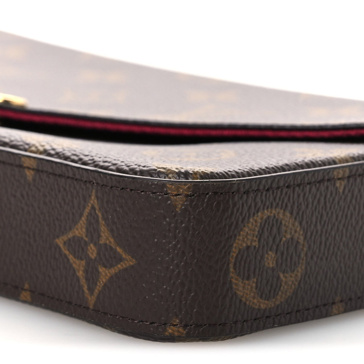 Louis Vuitton Monogram Pochette Felicie Chain Wallet Fuchsia 1927270