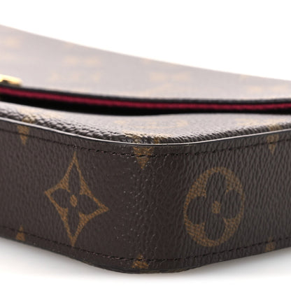 Louis Vuitton Monogram Pochette Felicie Chain Wallet Fuchsia 1927270