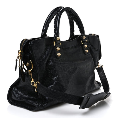 Balenciaga Agneau Giant 12 Gold City Black