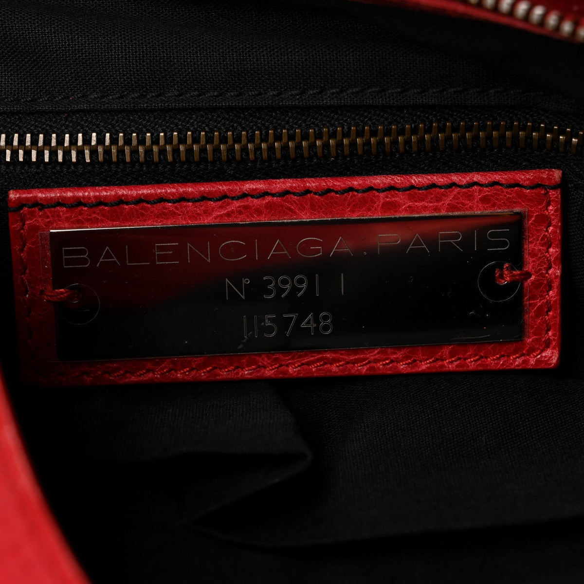 Balenciaga Agneau Classic Hardware City Rouge Cardinal
