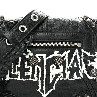 Balenciaga Agneau Arena XS Le Cagole Flap Bag Black 1984028