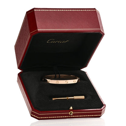 Cartier 18K Pink Gold LOVE Bracelet 17