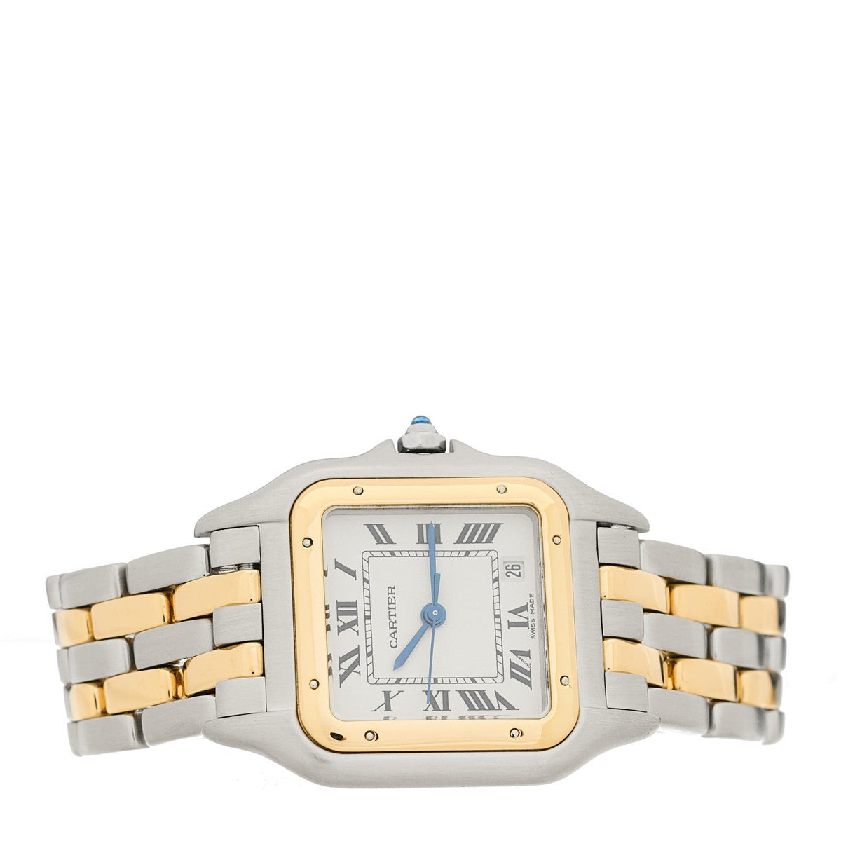 Cartier Stainless Steel 18K Yellow Gold 27mm Panthere Quartz Watch
