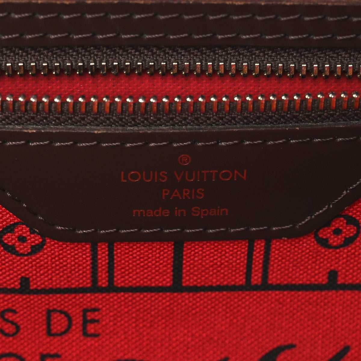 Louis Vuitton Damier Ebene Neverfull MM Bag