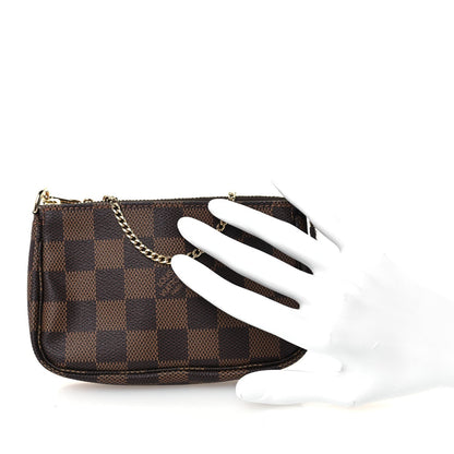 Louis Vuitton Damier Ebene Mini Pochette Accessories Brown 1964401