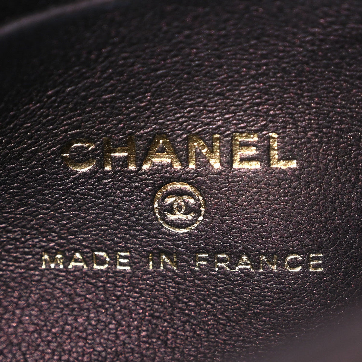 Chanel Iridescent Lambskin Quilted Top Handle Clutch With Chain Bordeaux