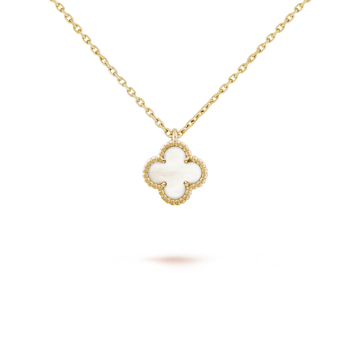 18K Yellow Gold MOP VCA Sweet Alhambra Pendant