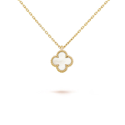 18K Yellow Gold MOP VCA Sweet Alhambra Pendant
