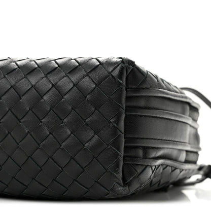 Bottega Veneta Nappa Intrecciato Nodini Crossbody Bag Black