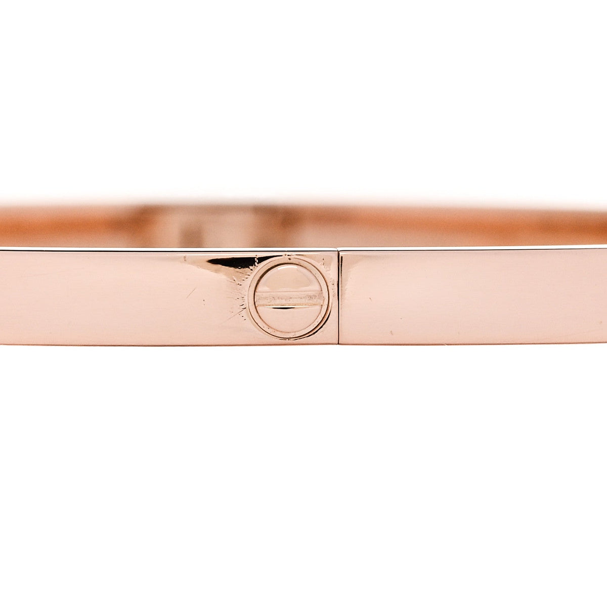 Cartier 18K Pink Gold 6 Diamond Small LOVE Bracelet 17