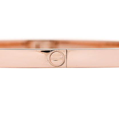Cartier 18K Pink Gold 6 Diamond Small LOVE Bracelet 17