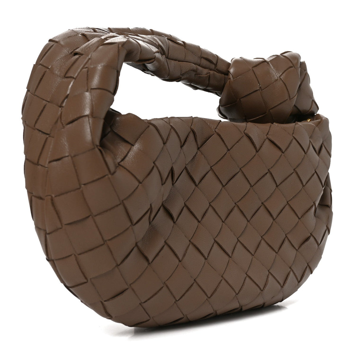 Bottega Veneta Nappa Intrecciato Mini Jodie Dark Taupe