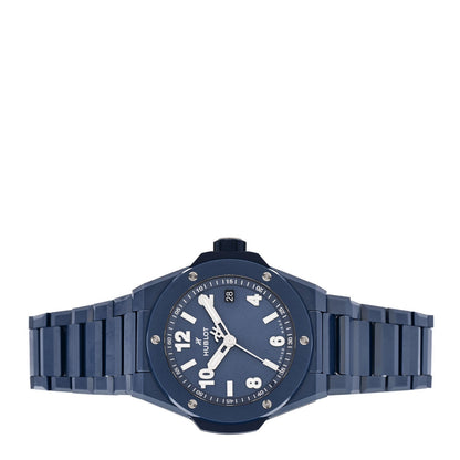 Hublot Ceramic 38mm Big Bang Integrated Watch Blue 457.EX.7170.EX