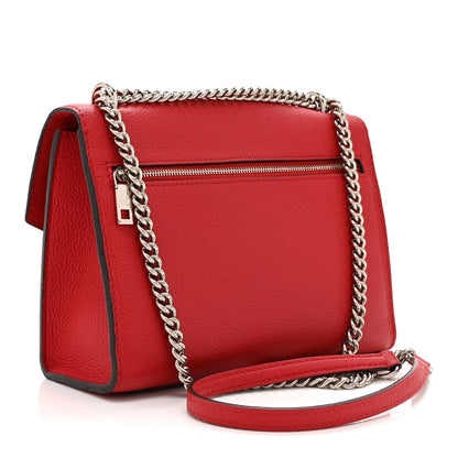 Louis Vuitton Soft Calfskin Mylockme Chain Bag BB Rubis