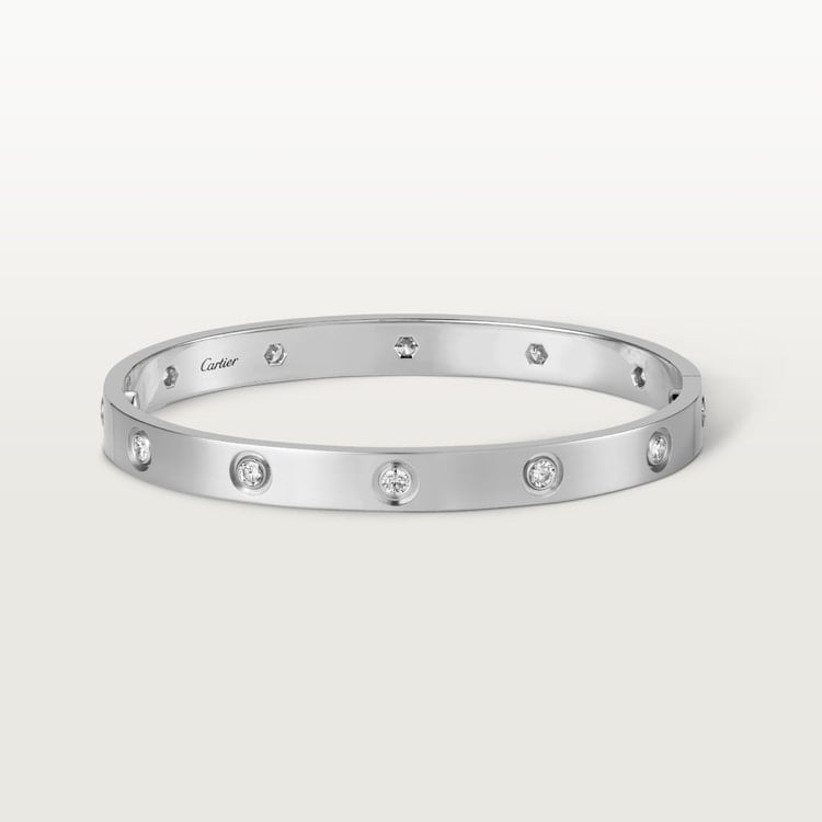 18K Gold Diamonds Cartier Love Bracelet