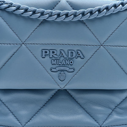 Prada Nappa Triangle Stitched Small Spectrum Bag Astrale