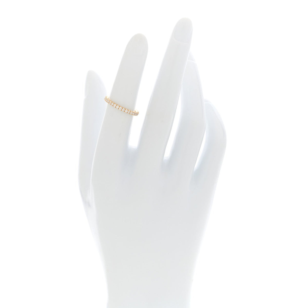 Cartier 18K Yellow Gold Diamond Étincelle de Cartier Wedding Band Ring 49 4.75