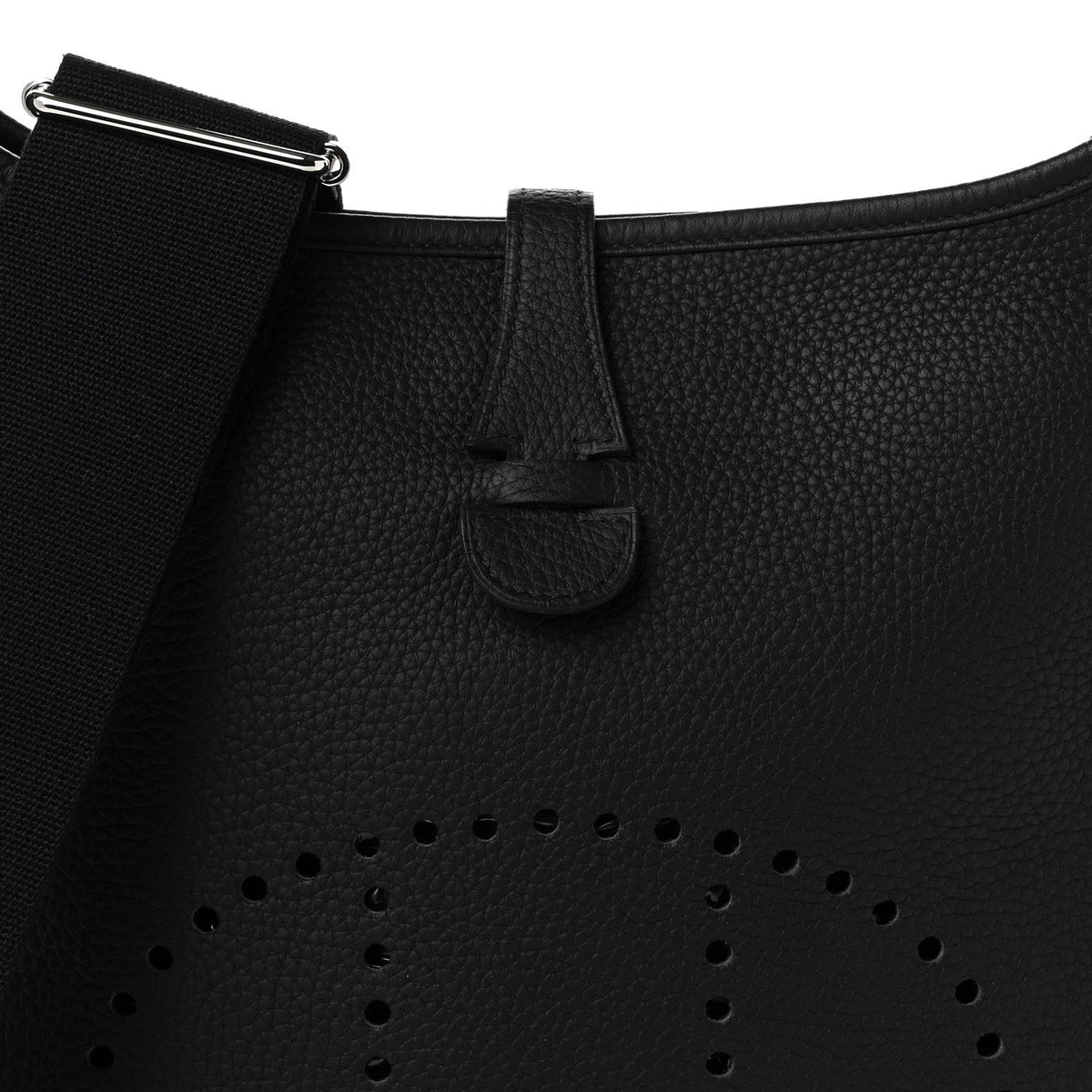 Hermes Taurillon Clemence Evelyne III PM Black