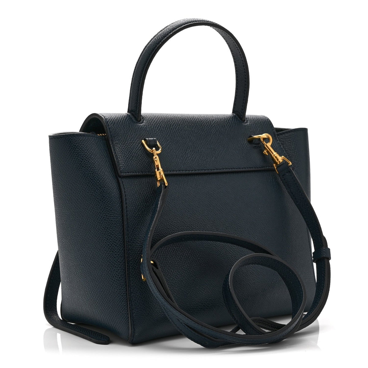 Celine Baby Grained Calfskin Nano Belt Bag Abyss Blue