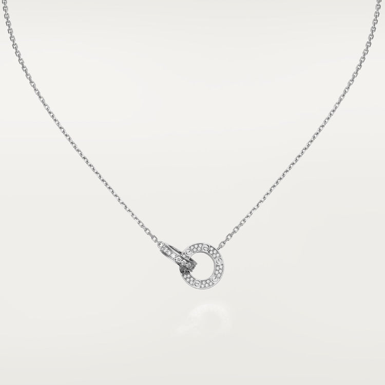 18K Gold Diamond Cartier Love Necklace