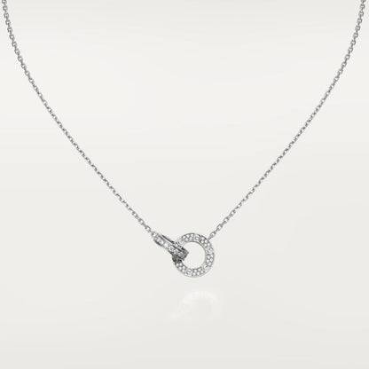 18K Gold Diamond Cartier Love Necklace