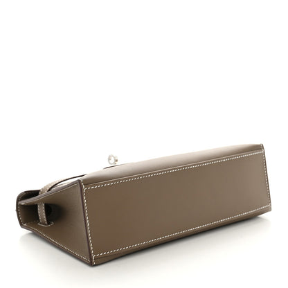 Hermès Swift Kelly Pochette Clutch Etoupe