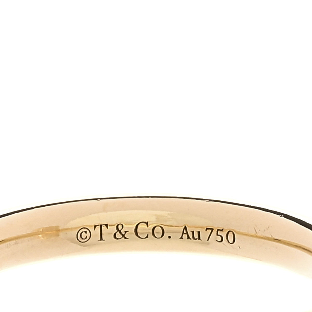Tiffany 18K Yellow Gold T T1 Ring 49 5
